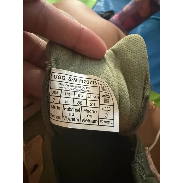 UGG LA Flex Sneakers Burnt Olive Pink Slip On Shoes Womens 7 - Image 6