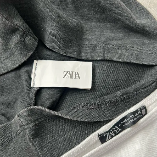 ZARA Grey Boat Neck Top - Image 7