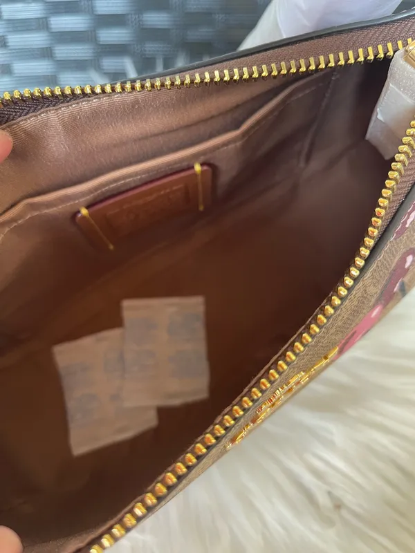 Nwt Coach Teri Shoulder Bag In Signature Canvas With Cherry Print CY694 - Image 4