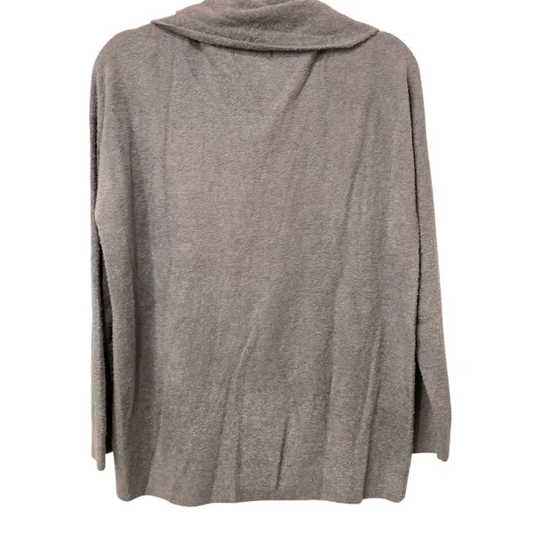 Barefoot Dreams CozyChic Lite Knit Cowl Neck Long Sleeve Top Size Large - Image 3