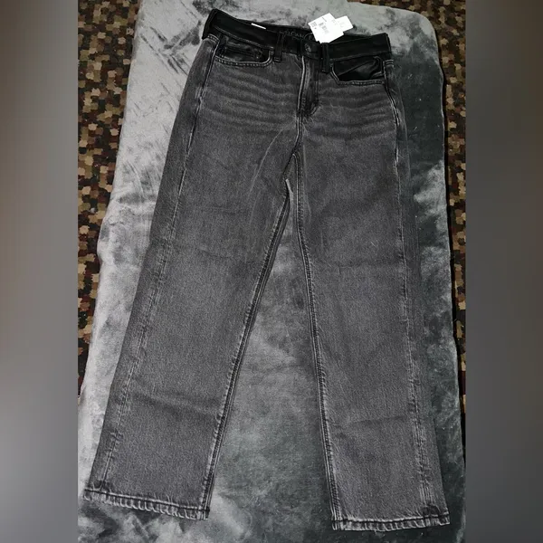 American Eagle Vegan Leather Ankle Straight Jean Size 4 Short New with tags - Image 15