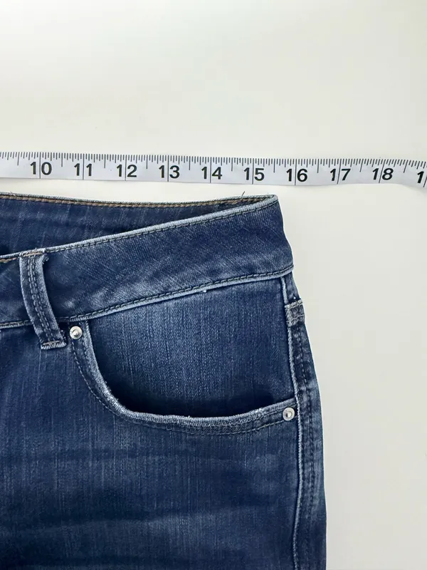 Maurices Everflex Super Skinny High Rise Jeans Dark Wash Button Fly - Image 8
