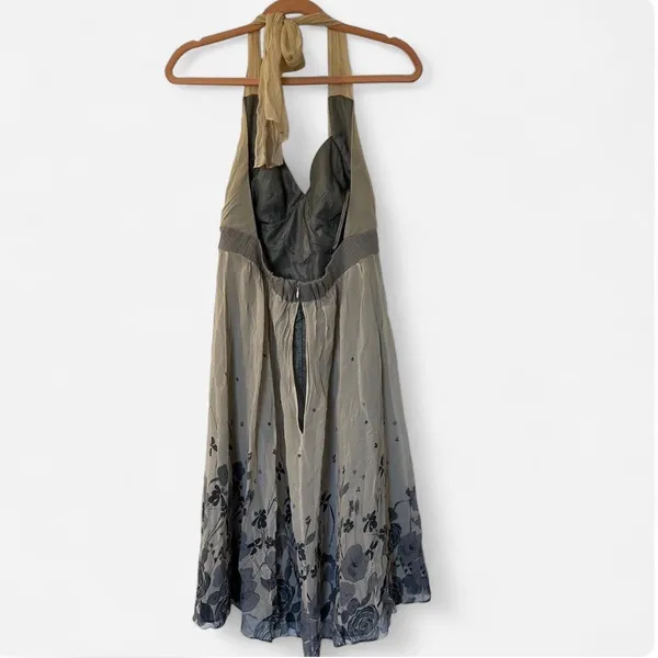 Vintage Y2K Banana Republic Silk Halter Mini Dress Size 10 - Image 5