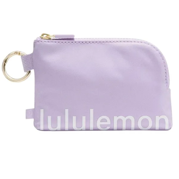 Lululemon Clippable Card Pouch Lavender Frost / White - Image 3