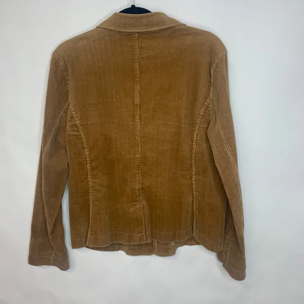 Vintage Corduroy Tan Camel Blazer Vintage Y2K Sz Large - Image 6
