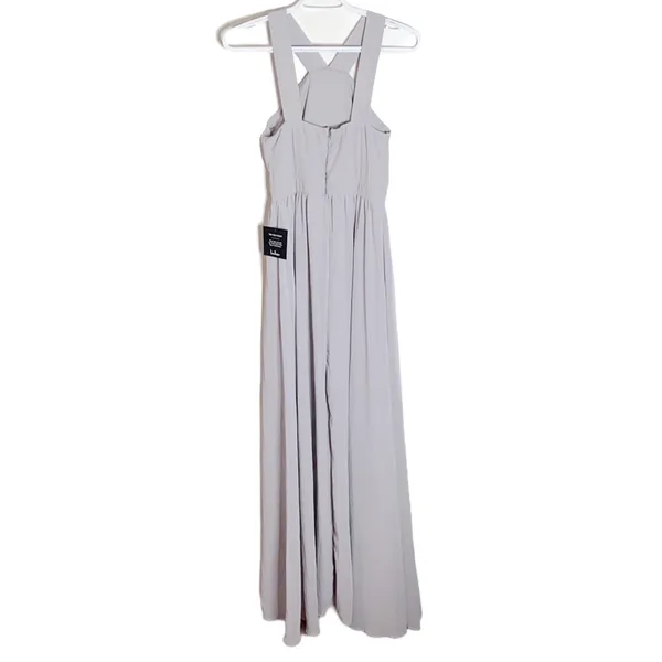 Lulus Air of Romance grey maxi dress size XS - Image 6