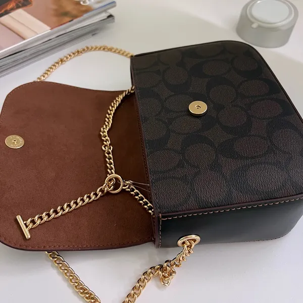 coach Gemma Crossbody In Signature Canvas With Jeweled Buckle ce623 - Image 6