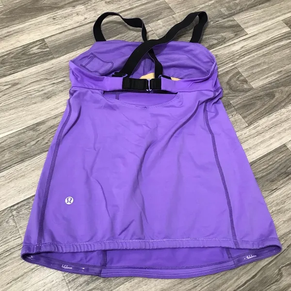 Lululemon Purple Workout Tank Top; size 4 women’s - Image 8