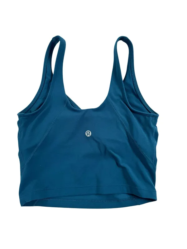 Lululemon Align Cropped Tank Blue Borealis Size 2 - Image 5