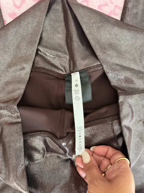 NWT Lululemon Align HR Pant 25" Shine Women's Size: 18 - Image 6