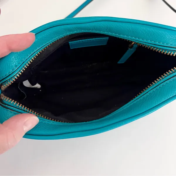 Marc by Marc Jacobs Turquoise Leather ‘Sally’ Crossbody Bag - Image 8
