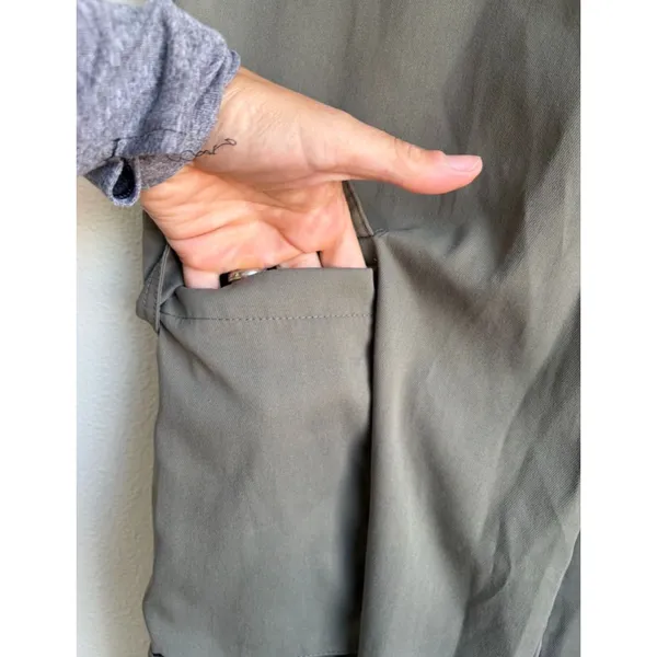 MISSY EMPIRE Olive Green Relaxed Fit Cargo Utility Trousers Pants Womens 4 - Image 4
