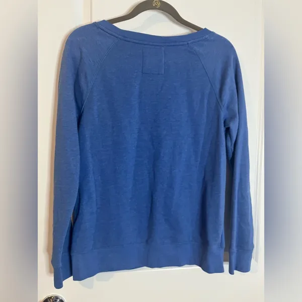 NBA Sz Small Womens Fleece Lined OKC OklahomaCity Thunder Blue Cotton Sweatshirt - Image 10