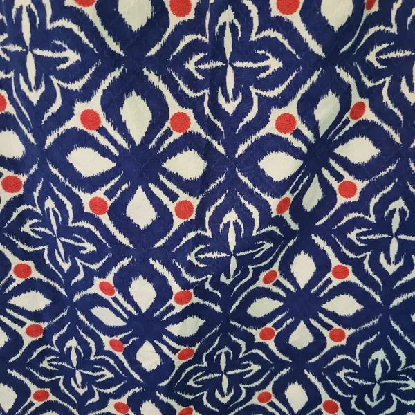 Vineyard Vines Red, White, and Blue Whale Tail Tile Embroidered Dress - Image 3