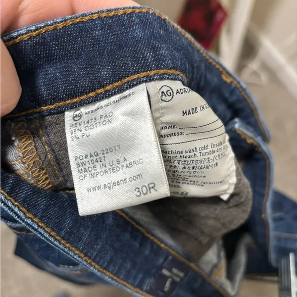 Adriano Goldschmied Aubrey Skinny Straight Jeans Size 30 - Image 4
