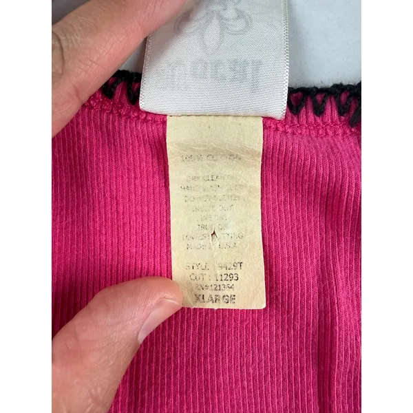 Y2K Vocal Crystal Hot Pink Tank Top - Size XL - Image 4