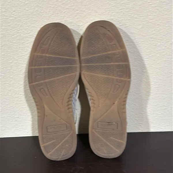 Sperry Top Sider size 7 Womens Beige White Leather Boat Shoes - Image 8
