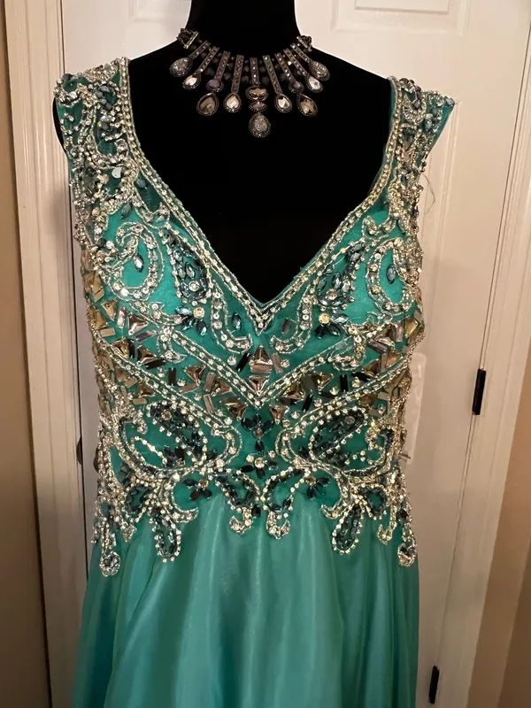 Tiffany Designs Elegant fancy maxi prom dress - Image 2