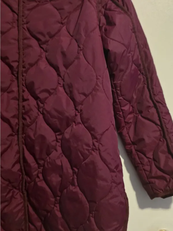 St. John's Bay Quilted Wine-Red Puffer Jacket - Image 10