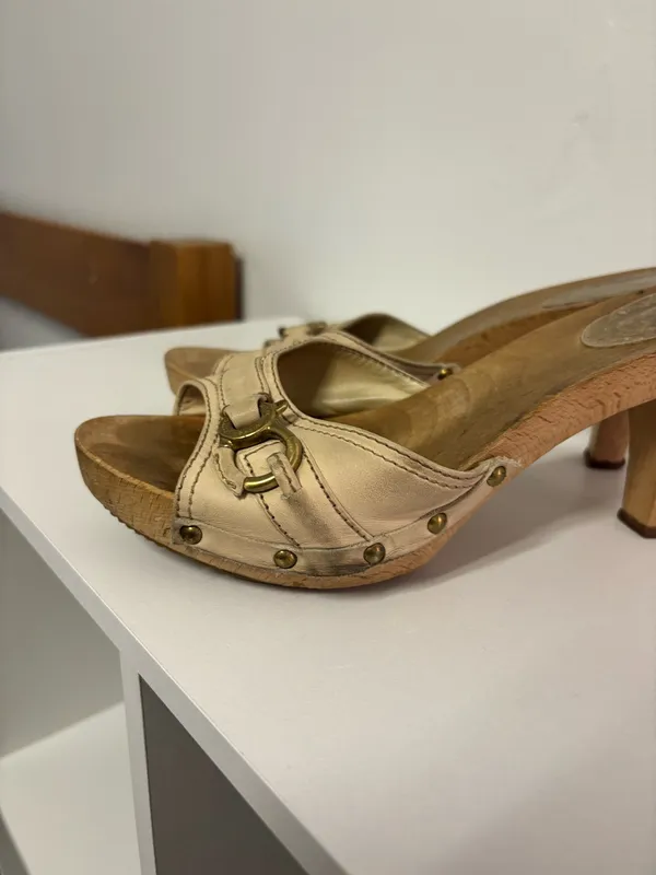 bally wood heels Tan Size 8 - Image 2