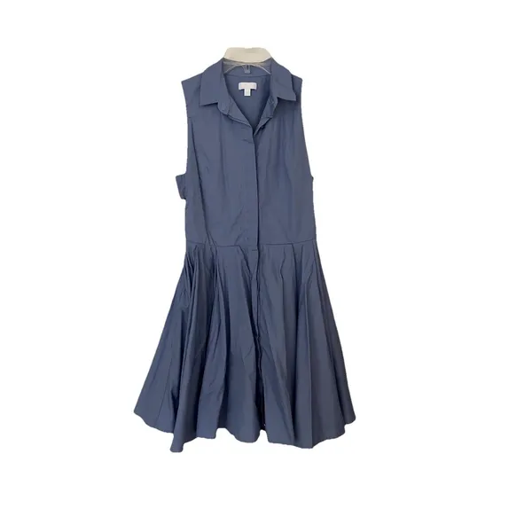 Revolve a.c.e Jules Pleated Dress Blue Size X-Small Twee Preppy Fit & Flare - Image 3
