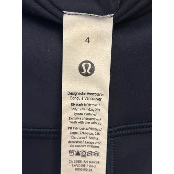 Lululemon Wunder Train High Rise Tight 28" Size 4 True Navy NWT Authentic - Image 5