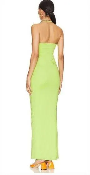 Superdown Brie Maxi Dress in Lime Medium - Image 2