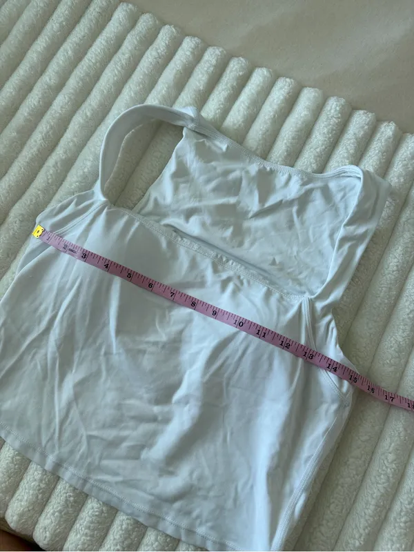 CRZ Yoga White Square Neck Tank Top - Image 5