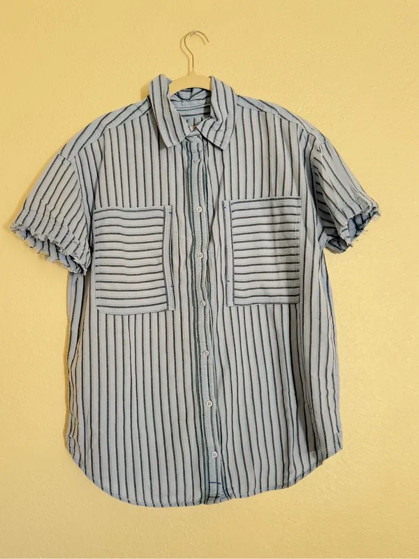 Nwot Free people we the free Christopher linen shirt - Image 2