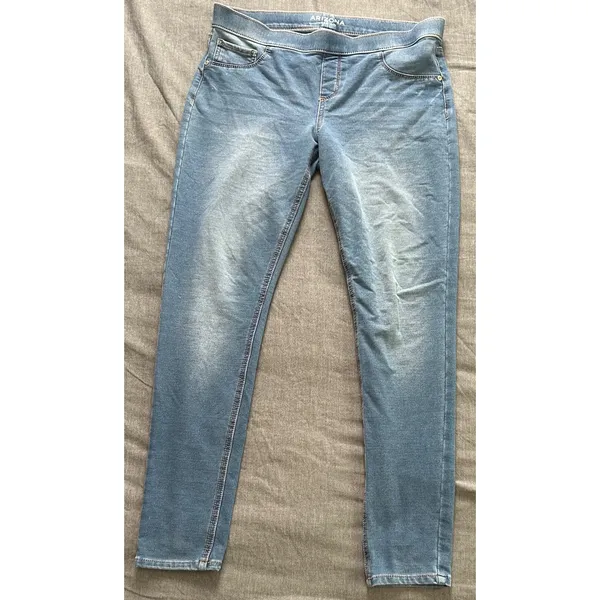 Arizona Jean Co Womens Plus Jegging Light Wash Blue Pull On Denim Pants 18.5 - Image 3