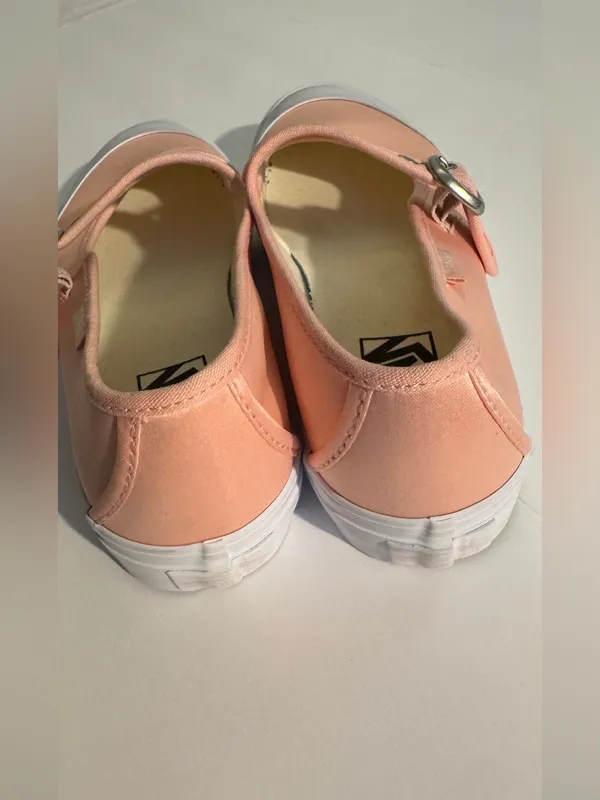 Vans Peach Mary Jane Platform Flats with Buckle size M6.5 W8 NWOB - Image 3
