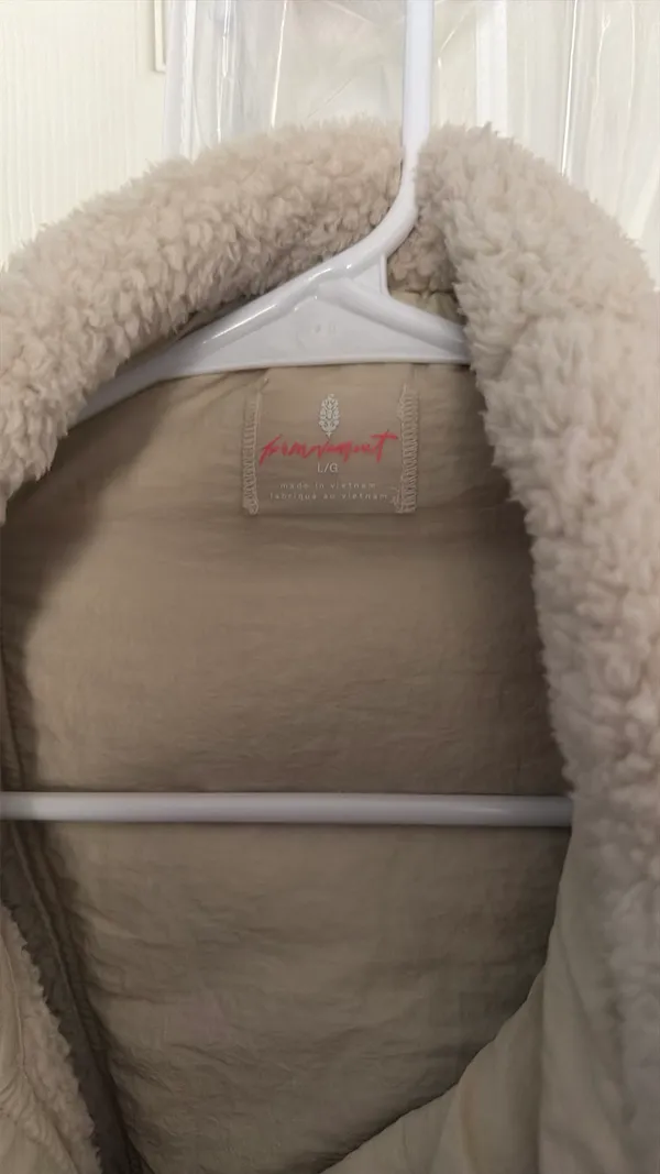 Free People Vest Sweater Cream - Image 3