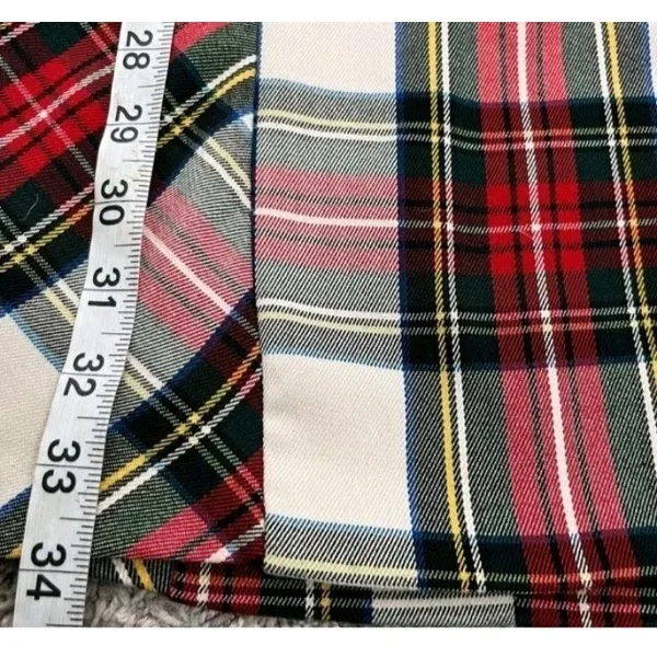 Vintage Karlie Plaid Ruffle Midi Dress Sz M Made in USA - Image 8