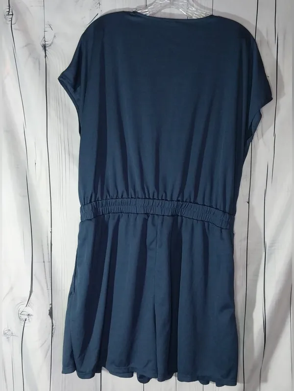 Halara Surplice V-Neck Athleisure Casual Comfy Short-Sleeve Pocket Romper - Image 2
