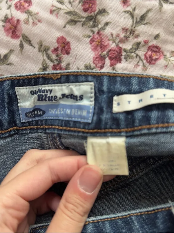 Vintage Old Navy Denim Mini Skirt - Blue - Image 3