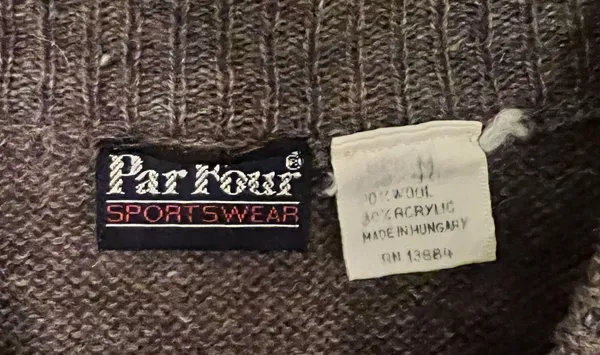 vintage wool sweatervest Size L - Image 4