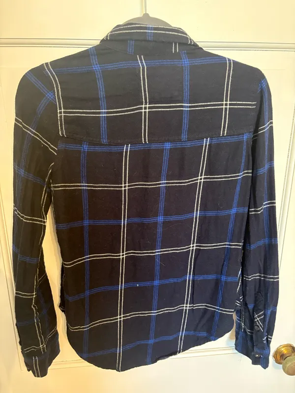 Abercrombie Blue Plaid Flannel - Image 4