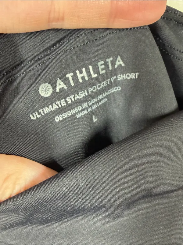 Athleta Black Ultimate Stash Pocket 9” Bike Shorts - Image 5