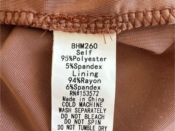 bohme Rust Velvet Draped Cowl Neck Long Sleeve Top - Image 4