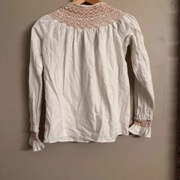 FAHERTY‎ Laura Smocked Peasant Top - Image 4