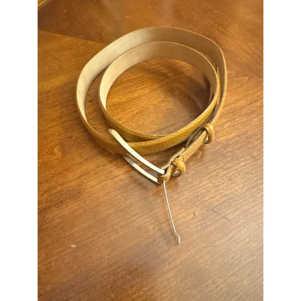 Talbots Womens Genuine Leather Belt Size XXL Brown 6336 Made In Italy - Image 3