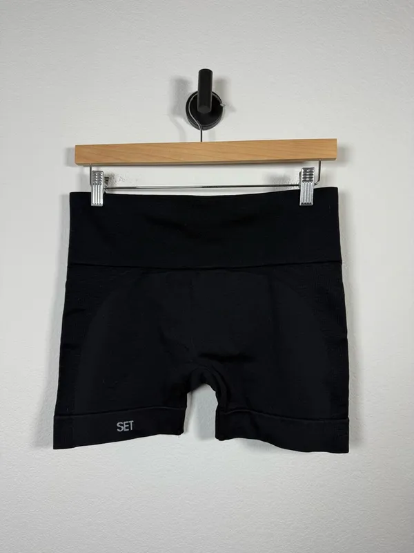 SET Active Sculptflex Power Shorts Onyx Seamless Biker Shorts Size XL - Image 9