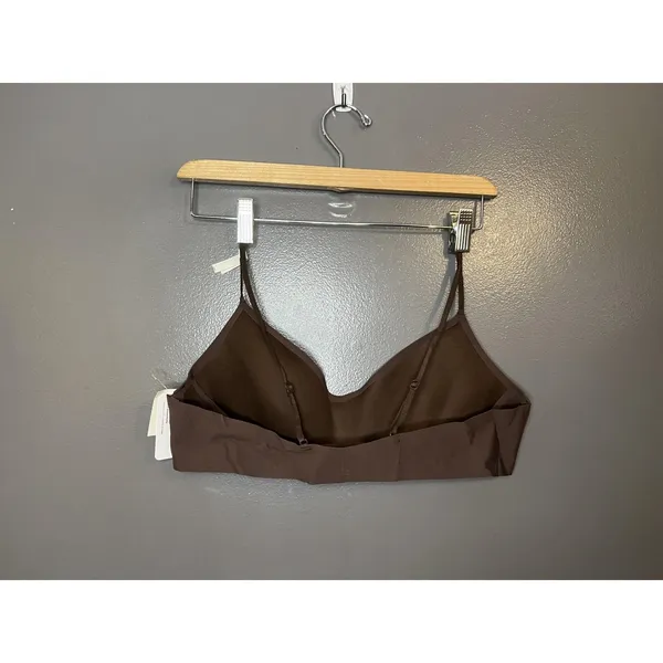 Dvntme Bra Womens XL Brown Seriously Soft Contour V Wireless Bralette Stretch - Image 2