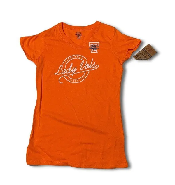 NWT Girls’ XL/Ladies’ S Orange UT Lady Vols Tee T-Shirt Top Women’s Basketball New University Of Tennessee - Image 3
