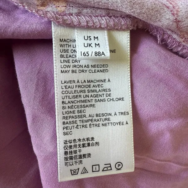 Urban Outfitters UO Anna Crepe Wrap Mini Tropical Hawaiian Dress Women's Size M - Image 5