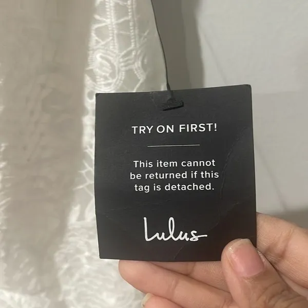 Lulus Today’s Your Day Lace MIDI Dress Sz L New with Tags Shower Bride Summer - Image 7