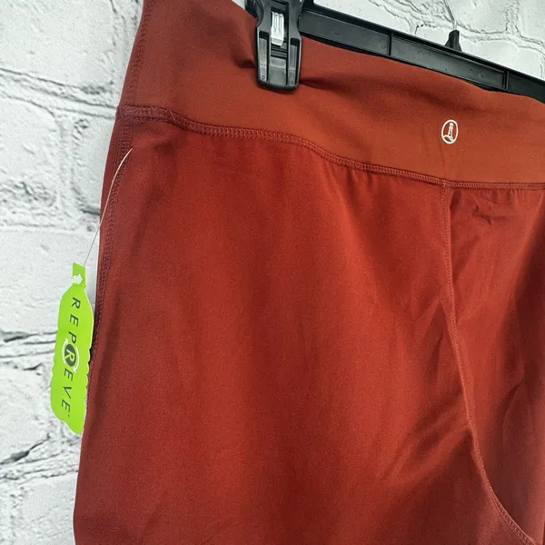 Lands End Everyday Active Pants L Rust Pull On Stretch Pockets Athleisure - Image 4