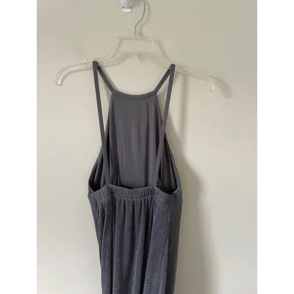 Show Me Your Mumu Maxi Amanda Dress Silver Metallic Size Small NEW - Image 7