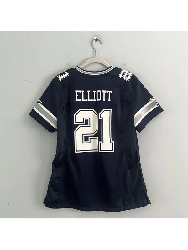 Dallas Cowboys Ezekiel Elliott Nike Game Womens Blue NFL‎ Football Jersey - Image 2