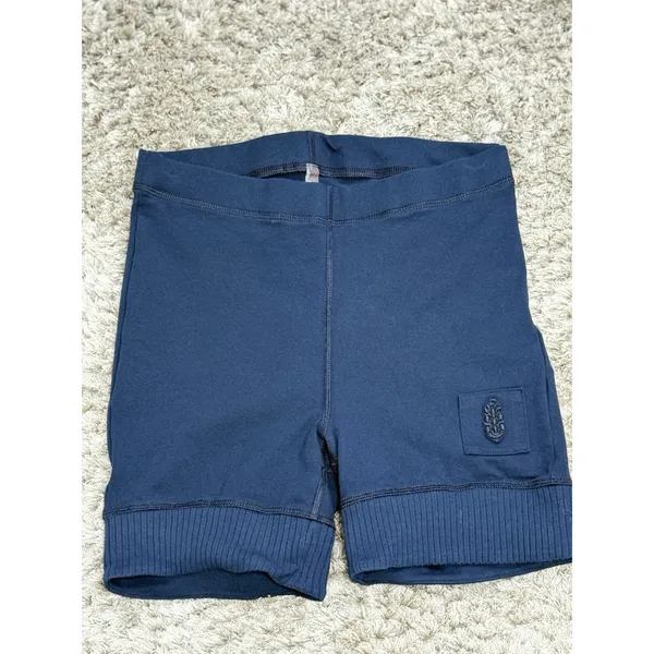 Free People Movement Women's Navy Victory Pull-On Biker Shorts Stretch Size S - Image 2